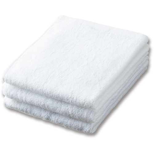 業務用ｽﾚﾝｶﾗｰﾌｪｲｽﾀｵﾙ ﾎﾜｲﾄ 1ﾊﾟｯｸ(3枚)画像