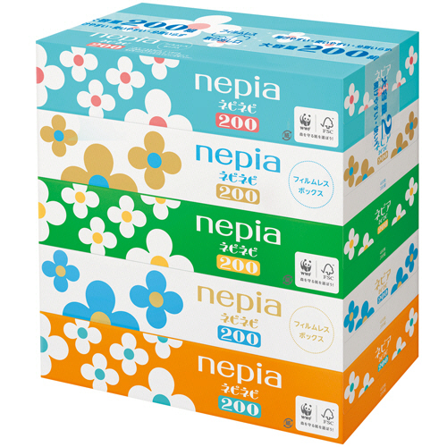 ﾈﾋﾟｱ ﾈﾋﾟﾈﾋﾟﾃｨｼｭ 200組/箱 1ﾊﾟｯｸ(5箱)画像