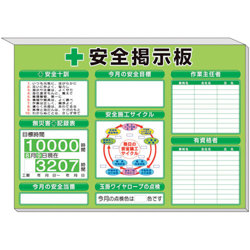 ﾐﾆ掲示板 施工ｻｲｸﾙ他入 緑地 850×1200 1ｾｯﾄ画像