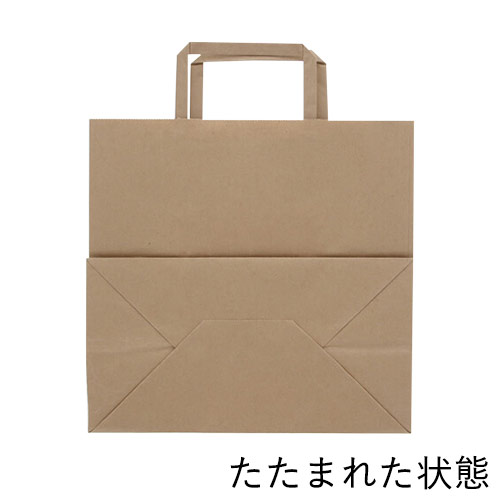 持ち帰り用や、ギフト用に！汎用性の高いクラフト無地の手提げ紙袋