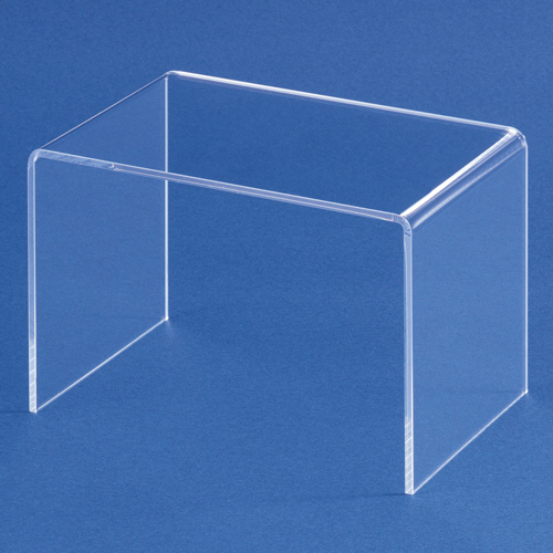 ｱｸﾘﾙｺの字型ﾃﾞｨｽﾌﾟﾚｲ 透明 W150×D100×H100mm 1組(2個)画像