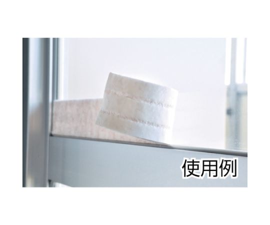かんたん貼るだけ 窓ぴたテープ シルバー 1パック（2本入） 銀色のテープが2本、パッケージに並べられている様子