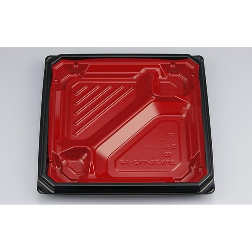 シーピー化成 弁当容器 BFNアルバ12-1平 本漆RB 本体画像