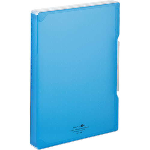 AQUA DROPs ﾌｧｲﾙｹｰｽ A4 270枚収容 背幅30mm 青 1個画像