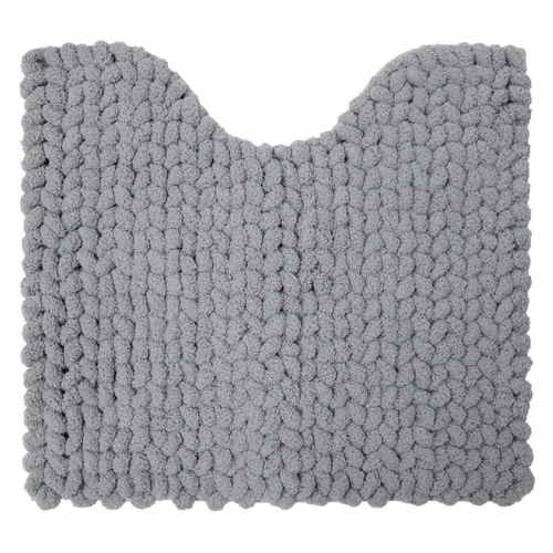 トイレマット MOU トイレ足元マット 約55×60cm グレー画像