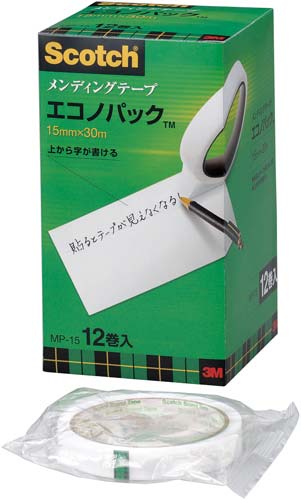 スコッチ　メンディングテープ１５ｍｍ×３０ｍ１２巻
