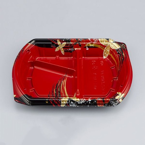 シーピー化成 弁当容器 BFN味音(みおん)23-1 結花赤 本体画像