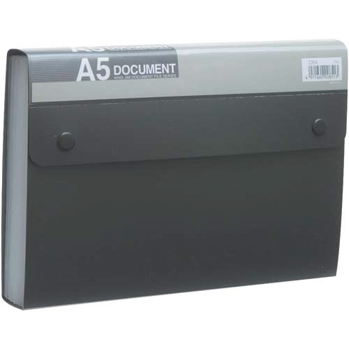 ドキュメントファイルエコノミーＡ５　１３Ｐ黒　５冊画像