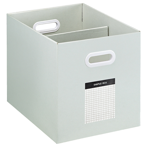 ｻﾝﾌﾟﾙﾎﾞｯｸｽ(ﾜｲﾄﾞﾀｲﾌﾟ) A4ﾖｺ 背幅256mm ｸﾞﾚｰ 1個画像