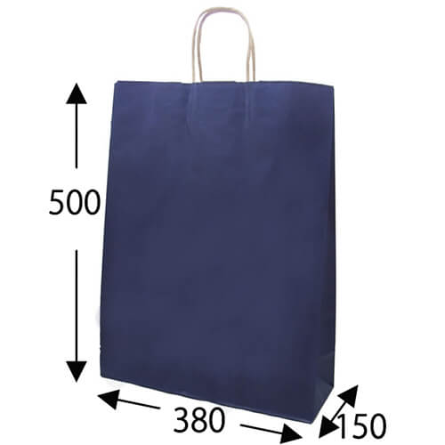 ギフトにピッタリ！シックなネイビーの手提げ紙袋