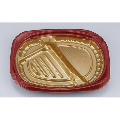 シーピー化成 弁当容器 CBFまろん7-3 GR 本体画像