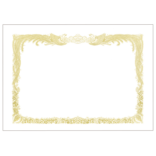 賞状用紙 白 B4 ﾀﾃ書用 1冊(10枚)画像