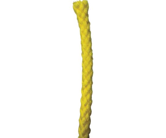 アクリルカラーボビン巻　3mm×150m　レッド 巻かれた状態で鮮やかな赤色が際立っている