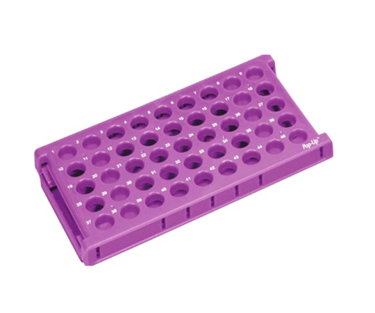 遠沈管用折りたたみラック　2個入　紫画像