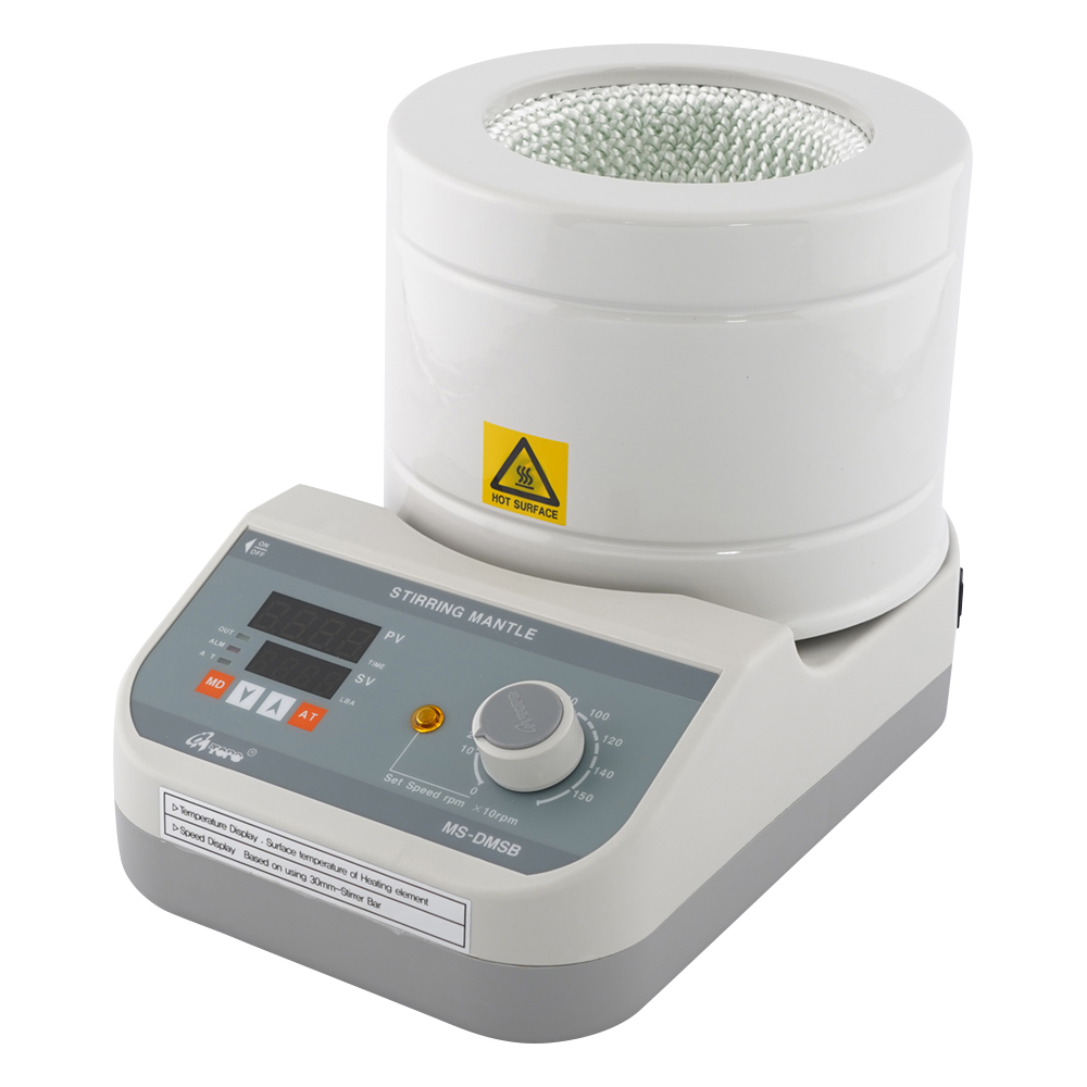 ビーカー用マントルヒータースターラー　デジタル温度調節器付き　500mL
