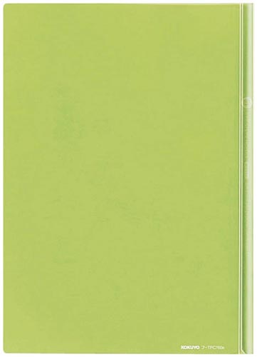 レールクリヤーホルダーカラーズＰＥＴ緑Ａ４縦２０冊画像