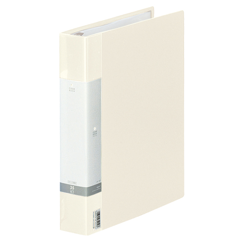 ﾘｸｴｽﾄ ｸﾘﾔｰﾌﾞｯｸ(ﾎﾟｹｯﾄ交換ﾀｲﾌﾟ) A4ﾀﾃ 30穴 35ﾎﾟｹｯﾄ付属 背幅50mm 白 1冊画像