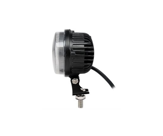 DC10-60V/15W 安全警告灯/LED(2個入) 明るいLEDランプが並んでいる様子、光の点灯状態が確認できる