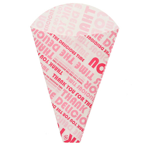 ｸﾚｰﾌﾟ三角袋 ﾃﾞﾘｼｬｽﾀｲﾑ ﾋﾟﾝｸ 1ｾｯﾄ(3000枚:100枚×30ﾊﾟｯｸ)画像