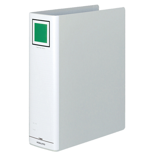 ﾁｭｰﾌﾞﾌｧｲﾙ(ｴｺ) 片開き A4ﾀﾃ 800枚収容 80mmとじ 背幅95mm ｼﾙﾊﾞｰ 1冊画像