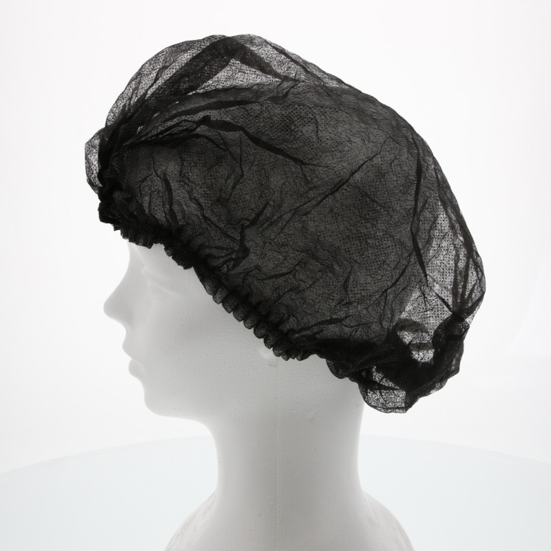 ７０４５　不織布使いきりヘアキャップ　ブラック画像