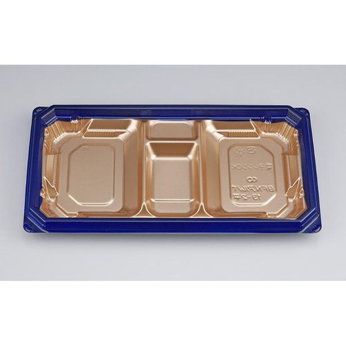 シーピー化成 弁当容器 BFNアルバ13-2平 ロゼGN 本体画像