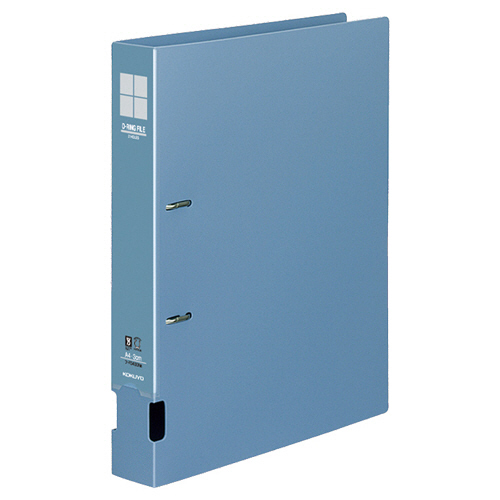 DﾘﾝｸﾞﾌｧｲﾙS型再生PP表紙A4 2穴 300枚 30mmとじ 背幅45mm青 1ｾｯﾄ(10冊)画像