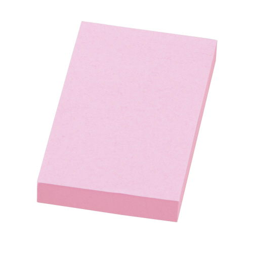 ふせん<ﾘﾍﾟﾀ> 貼ってはがせるﾒﾓ 76.2×50.8mm ﾋﾟﾝｸ 1冊画像