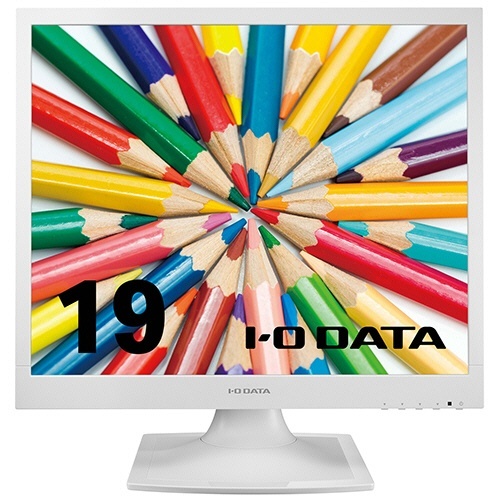 19型スクエア液晶ディスプレイ ホワイト 5年保証 1台