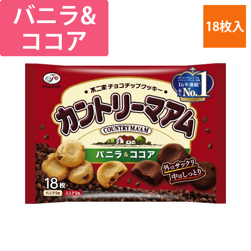 不二家　カントリーマアム　バニラ&ココア　18枚入画像