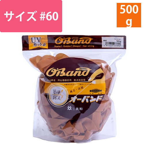 オーバンド　#60　内径152mm　500g入　透明袋　1袋画像
