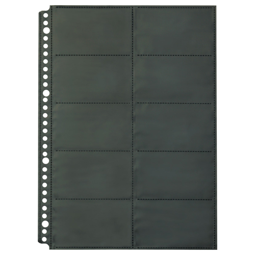 SHOT DOCS 名刺ﾎﾙﾀﾞｰ 替え台紙 A4ﾀﾃ 2列5段 20ﾎﾟｹｯﾄ 1ﾊﾟｯｸ(10枚)画像