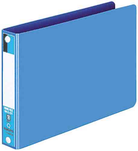リングファイルボード表紙青Ｂ６横背幅３０ｍｍ１０冊画像