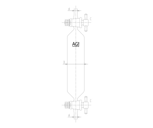 ガス採取管 PTFE コック画像