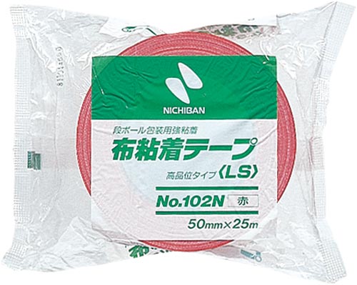 布粘着カラーテープ　５０ｍｍ×２５ｍ　赤画像