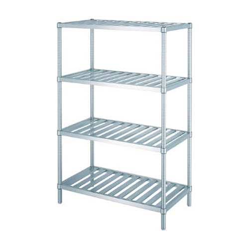 ｽﾃﾝﾚｽﾗｯｸｽﾉｺ棚4段 1台