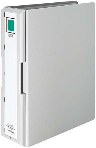 取っ手付きチューブＦ銀Ａ４縦背幅９５ｍｍ　３冊画像