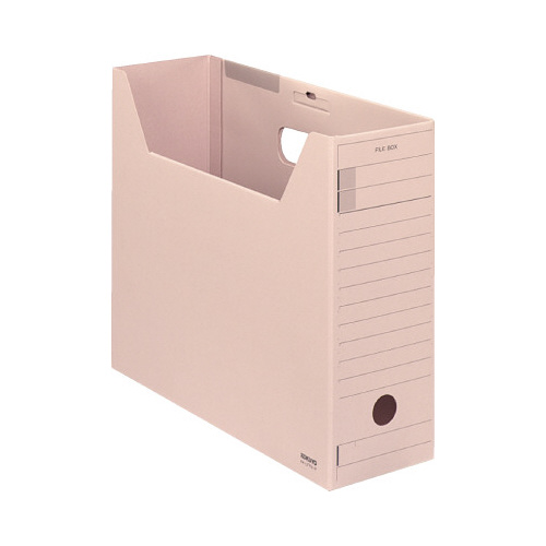 ファイルボックス　Ｆタイプフタ付　Ａ４横　桃画像
