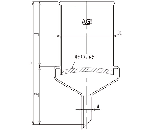 大型ブフナーロート 1500mL 細孔極細目画像