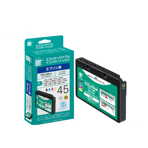 ﾘｻｲｸﾙｲﾝｸｶｰﾄﾘｯｼﾞ (染料) [ｴﾌﾟｿﾝ:ICCL45互換] ECI-E45 1個画像