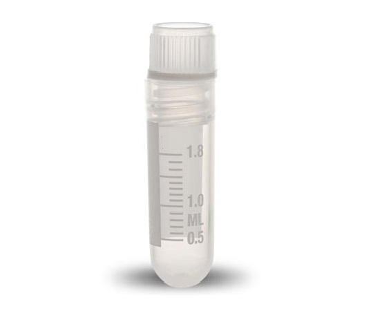 クライオバイアル Oリングシールタイプ 2mL 内ネジ・丸底 滅菌済 1箱（100個×10袋入）画像