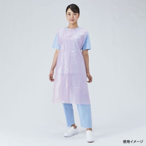 使い捨てエプロン ネオソフトPEエプロン ピンク メディテックジャパン [ケース販売]