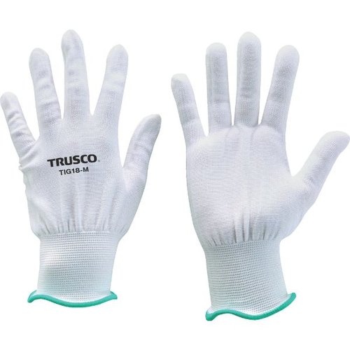 インナー手袋 TRUSCO 超薄手 ノンコートインナー手袋 18ゲージ M トラスコ中山画像