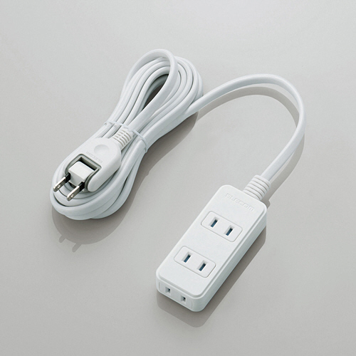 ほこりｼｬｯﾀｰ付き電源ﾀｯﾌﾟ 2P･3個口 ﾎﾜｲﾄ 3.0m 1個画像
