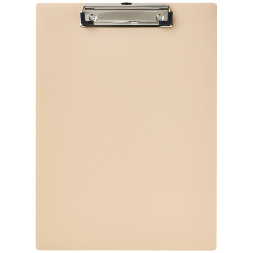 軽量ｸﾘｯﾌﾟﾎﾞｰﾄﾞ(抗菌) A4ﾀﾃ ﾍﾞｰｼﾞｭ 1枚