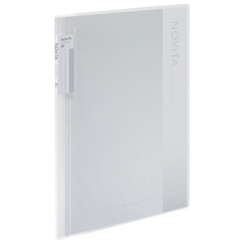 ｸﾘﾔｰﾌﾞｯｸ(ﾉﾋﾞｰﾀ) 固定式 A4ﾀﾃ 20ﾎﾟｹｯﾄ 背幅5-40mm 透明 1冊画像