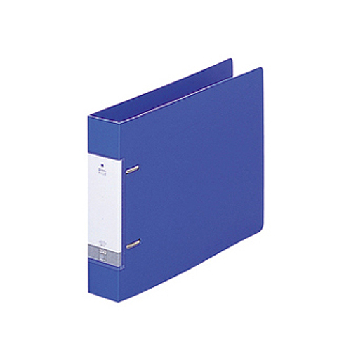 ﾘｸｴｽﾄ D型ﾘﾝｸﾞﾌｧｲﾙ B5ﾖｺ 2穴 350枚収容 35mmとじ 背幅46mm 青 1冊画像