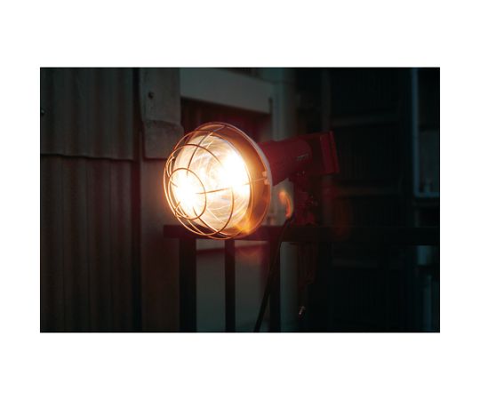 調光器付投光器　500W 光源が目立つ、黒色ボディのスタイリッシュなデザイン