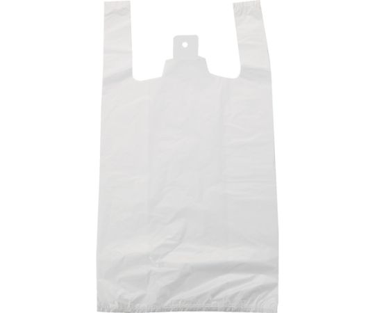 レジ袋 20/35号 430X340（215）mm 乳白 100枚入画像
