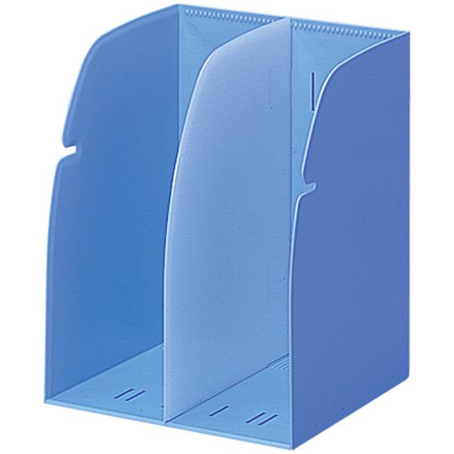 ブックスタンド２仕切　水色　８セット画像